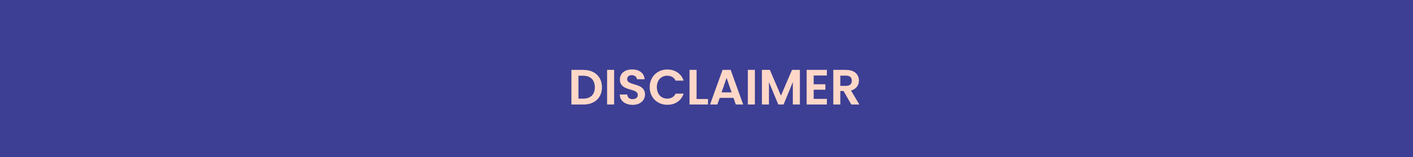 disclaimer